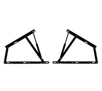 Dormidán - Pack 2 sistema de elevación con amortiguadores, bisagras + resortes de gas para canape abatible (800 Newtons)