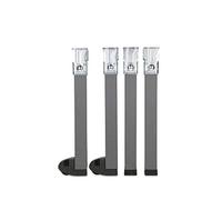 DORMIDAN - Patas cuadradas de 30cm para somier con Bastidor de 30x30mm, Dispone de Ruedas en Dos Patas (30 cm)