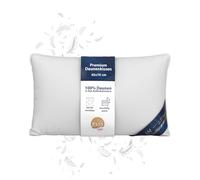 DormiGood Almohada de plumón 45x70 - Made in Germany Almohada 3 cámaras 45x70 cm - Cámara Exterior 100% plumón - Almohadas Plumas 45x70 Apta para alérgicos - Cojin Relleno de Plumas