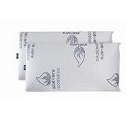 Dormio - almohada viscoelástica con adaptabilidad al cuello, tejido Aloe Vera, termorregulable, blanco, 75 cm (Pack de 2 unidades)