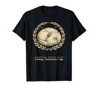 Dormio Ergo Sum Duermo, por lo Tanto Soy un Gato Latino Divertido Camiseta gráfica económica