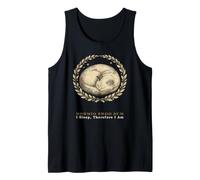 Dormio Ergo Sum Duermo, por lo Tanto Soy un Gato Latino Divertido Camiseta sin Mangas