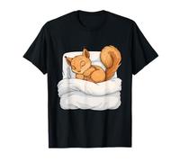 Dormir ardilla linda cama durmiendo animal durmiendo Camiseta
