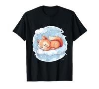 Dormir Ardilla Nube Sleepy Animal Lindo Ardilla Durmiendo Camiseta
