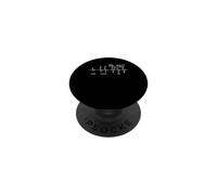 Dormir Café Gato Latido del Corazón Divertido ECG Gato Humor PopSockets PopGrip Adhesivo
