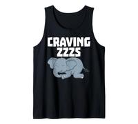 Dormir Divertido Anhelo Dormir Siesta Lindo Pijama para Camiseta sin Mangas