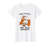 Dormir en la Iglesia Ganso No es lo Suficientemente Tonto Divertido Camiseta gráfica económica, Mujer, Blanco, M