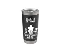 Dormir es Opcional Juegos de Mesa No Son Vaso térmico de acero inoxidable de doble pared