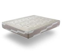 DORMISSIMO Colchon con Latex 135X190 Organic Natura, Altura 26 CM | Espuma HR| 100% Algodon y Lino