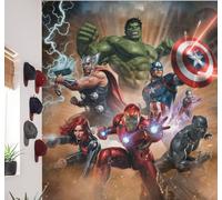 Dormitorio Infantil Foto Pintado 198x279cm Avengers Hulk Ironman Marvel Mural
