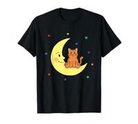 Dormitorio Infantil Sleepy Moon Cat Stars Camiseta