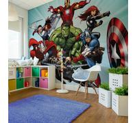 Dormitorio Infantil Vengadores Pintado Marvel Thor Ironman Viuda Negra Capitán