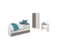 Dormitorio juvenil axim max blanco alpes - basalto 198 x 69 x 96 cm 96 cm