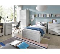Dormitorio Juvenil Set 6 Piezas Roble Blanco Armario Cama 59911552