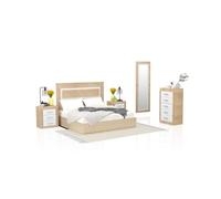 Dormitorio kira 5c cambria - blanco