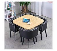 Dormitorio Oficina Recepción Escritorio y Silla Set 1 Mesa y 4 Sillas Mesa de Comedor y Silla Combinación Sala de Estar Balcón Ocio (Color: B) (A)