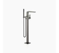 Dornbracht CL.1 mezclador monomando de bañera con tubo vertical para instalación independiente con set de ducha, 25863705-99, Color: Platino oscuro mate