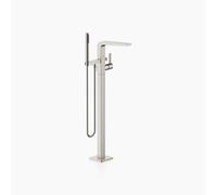 Dornbracht CL.1 mezclador monomando de bañera con tubo vertical para instalación independiente con set de ducha, 25863705-06, Color: Mate platino