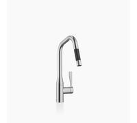Dornbracht Cocina - Mezclador Sync para fregadero, extraíble con función de ducha, giratorio, 240mm de proyección, 33875895-93, Color: Cromado cepillado