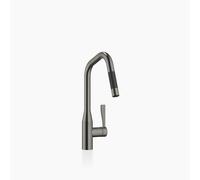 Dornbracht Cocina - Mezclador Sync para fregadero, extraíble con función de ducha, giratorio, 240mm de proyección, 33875895-99, Color: Platino oscuro mate