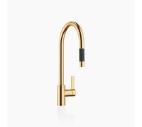 Dornbracht Cocina - TARA Ultra mezclador monomando extraíble con función ducha, proyección 240mm, 33870875-28, Color: latón cepillado