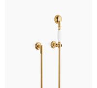 Dornbracht Conjunto de ducha MADISON, con rosetones redondos, 27803361-28, Color: latón cepillado