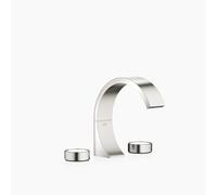 Dornbracht CYO mezclador de lavabos de tres orificios con desagüe automático, proyección 167mm, 20713811-36, Color: Platino / Platino mate