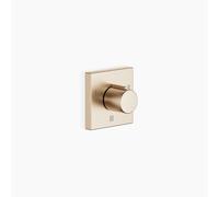 Dornbracht IMO desviador de tres vías empotrado, rosa cuadrado 60x60mm, 36210980-27, Color: Oro claro cepillado
