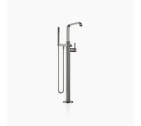 Dornbracht IMO Mezclador monomando de bañera, con tubo vertical para instalación independiente, con juego de ducha con manguera, 25863671-99, Color: Platino oscuro mate