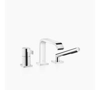 Dornbracht IMO Mezclador monomando de tres agujeros para bañera o alicatado, proyección 224 mm, 27412670-00, Color: cromado