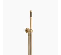 Dornbracht juego de manguera para ducha con soporte para ducha integrado, flowReduce, caudal 6,8 l/min, 27802660-390010, Color: Latón oscuro cepillado