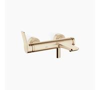 Dornbracht LISSÉ Mezclador monomando de bañera para montaje en pared, sin juego mezclador, 33200845-27, Color: Oro claro cepillado