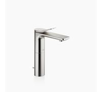 Dornbracht LISSÉ Mezclador monomando de lavabo con pedestal elevado, con juego de desagüe, proyección 130mm, 33506845-06, Color: Mate platino
