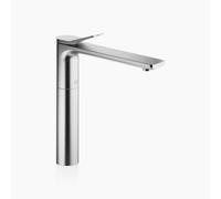 Dornbracht LISSÉ Mezclador monomando de lavabo con pedestal elevado, sin juego de desagüe, proyección 215mm, 33537845-93, Color: Cromado cepillado
