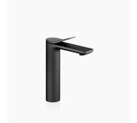 Dornbracht LISSÉ Mezclador monomando de lavabo con pedestal elevado, sin juego de desagüe, proyección 130mm, 33526845-33, Color: Negro Mate