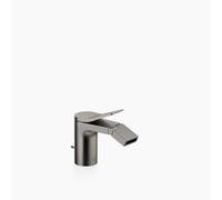 Dornbracht LISSÉ Mezclador monomando para bidé con juego de desagüe, proyección 123mm, 33600845-99, Color: Platino oscuro mate