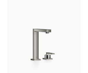 Dornbracht LOT mezclador de cocina de dos agujeros con rosetas individuales, giratorio 360°, proyección 165mm, 32805680-19, Color: Cromo oscuro