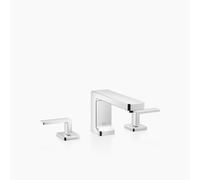 Dornbracht LULU Mezclador de lavabo de tres agujeros con rosetas individuales, con juego de desagüe, proyección 155 mm, 20713710-00, Color: cromado