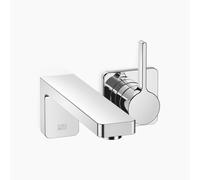 Dornbracht LULU mezclador monomando mural de lavabo sin desagüe automático, 200mm de proyección, 36860710-00, Color: cromado