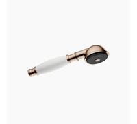 Dornbracht MADISON ducha de mano de metal con mango de porcelana, blanco, flowReduce, 28002970-420010, Color: bronce cepillado