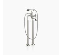 Dornbracht MADISON Mezclador de bañera de dos orificios para instalación independiente, con set de teleducha, 25943360-08, Color: de platino