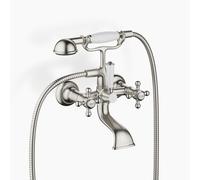 Dornbracht MADISON mezclador de bañera, de pared, 160mm de proyección, con ducha de mano, 25023360-06, Color: Mate platino