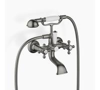 Dornbracht MADISON mezclador de bañera, de pared, 160mm de proyección, con ducha de mano, 25023360-99, Color: Platino oscuro mate
