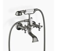 Dornbracht MADISON mezclador de bañera para montaje en pared, con ducha de mano, proyección 160mm, 25023360-99, Color: Platino oscuro mate