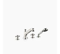 Dornbracht MADISON Mezclador de cuatro agujeros para instalación en el borde de la bañera, proyección 225mm, 27502360-08, Color: de platino