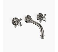 Dornbracht MADISON mezclador de pared para lavabo, sin desagüe, 36712361-99, Color: Platino oscuro mate