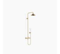 Dornbracht MADISON Showerpipe con mezclador de ducha, sin ducha de mano, proyección de ducha de pie 420mm, 26632360-09, Color: de latón
