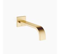 Dornbracht MEM caño de bañera para montaje en pared, 1/2\", proyección 220 mm, 13801782-28, Color: latón cepillado