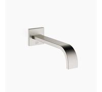 Dornbracht MEM caño de bañera para montaje en pared, alcance 220mm, 13801782-06, Color: Mate platino