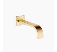 Dornbracht MEM caño de bañera para montaje en pared, alcance 220mm, 13801782-28, Color: latón cepillado